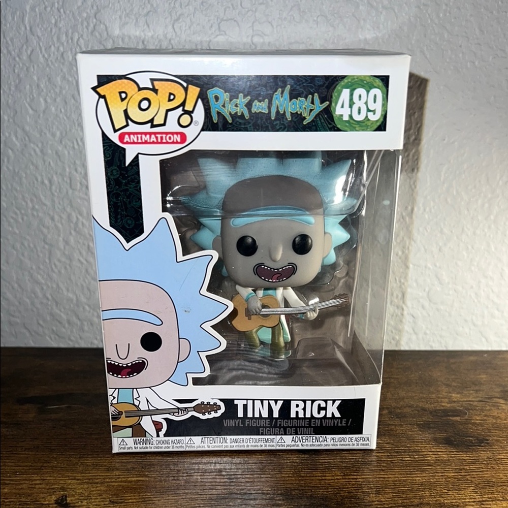 Funko Pop! Tiny Rick Vinyl Figure - Blue and Gray